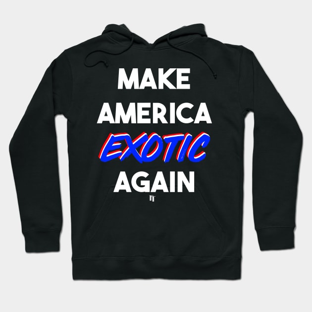 MAKE AMERICA EXOTIC AGAIN (w) Hoodie by fontytees